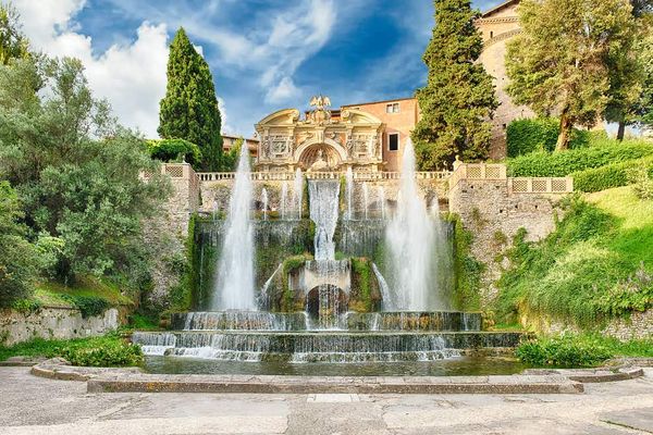 The history of landscape in Italy II (Villa d'Este in Tivoli)